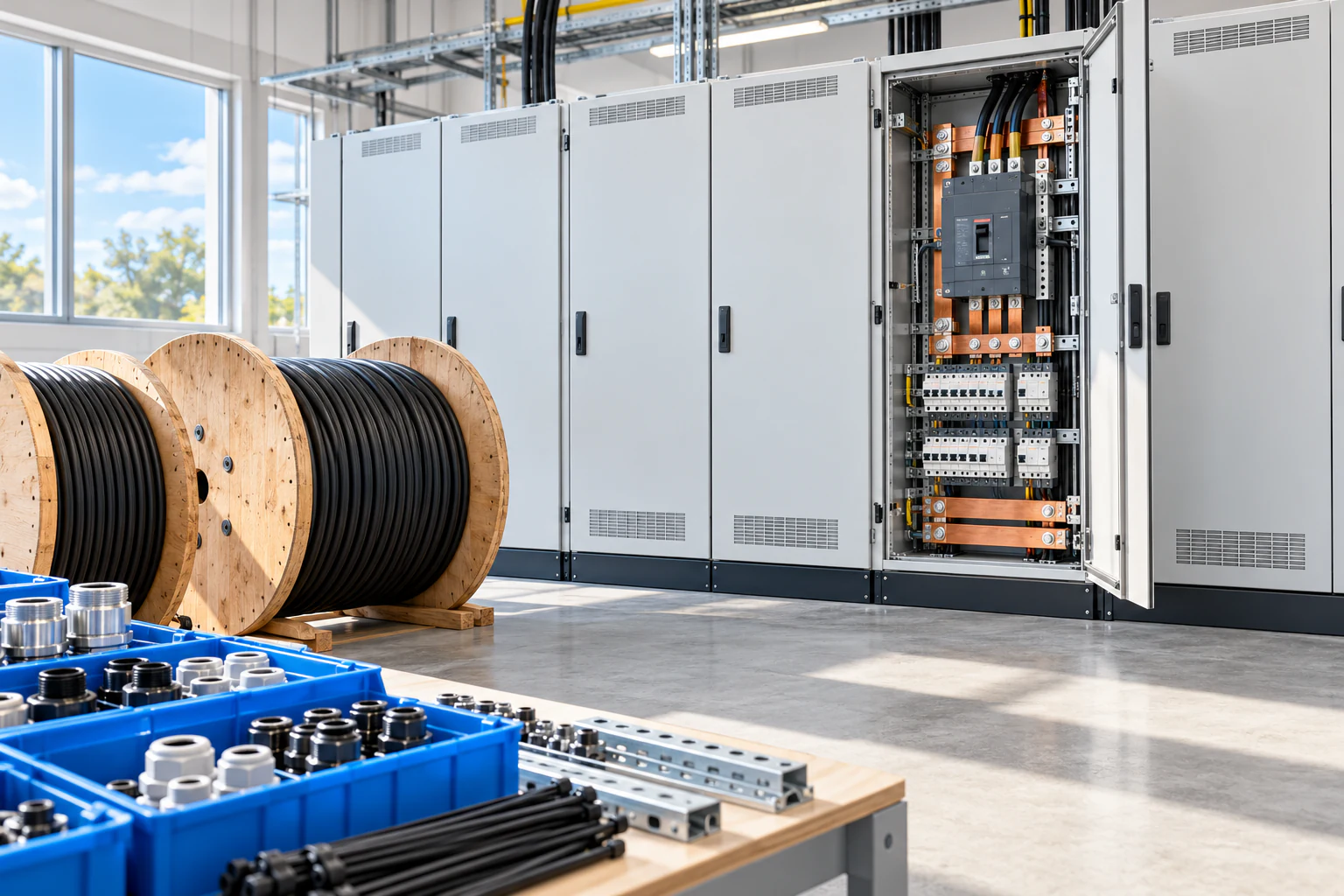 Electrical switchgear, industrial cables, and cable accessories